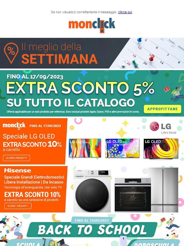 Le migliori offerte della settimana di Monclick sono qui! 🔝