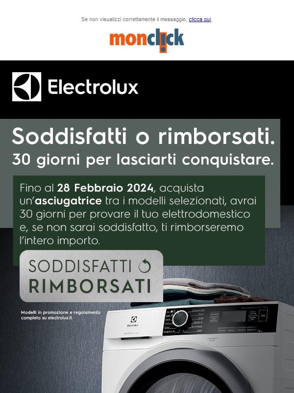 Asciugatrici Electrolux | Soddisfatti o Rimborsati!