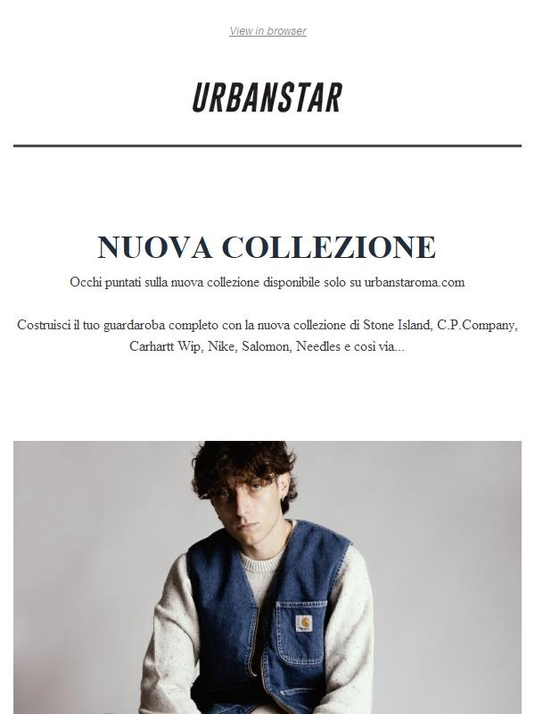 Scopri la collezione Urbanstar: Nike, Stone Island, Salomon, Carhartt Wip ora disponibili su urbanstaroma.com