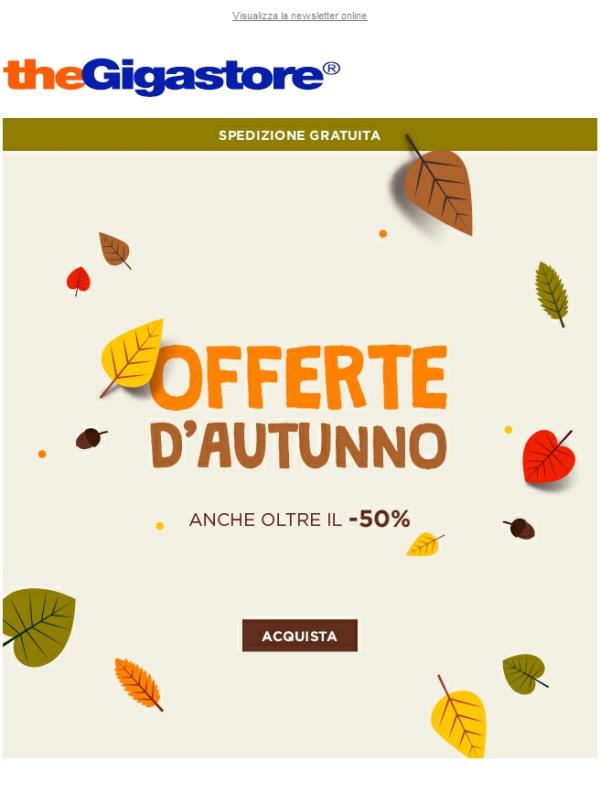 Offerte d'autunno | Sconti anche oltre il -50%