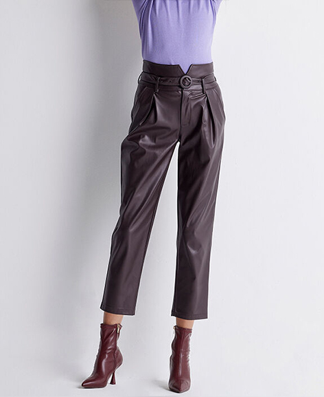 PANTALONI TESTA DI MORO VITA ALTA