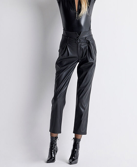 PANTALONI NERI VITA ALTA