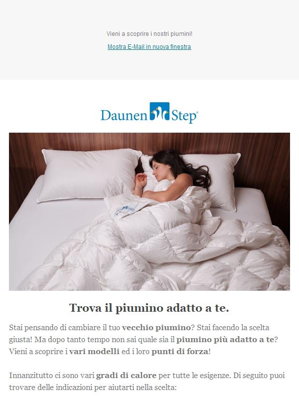 Trova il piumino più adatto a te! 🛏️