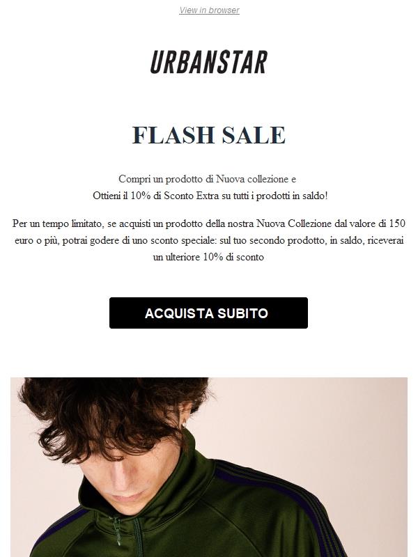 SALE IMPRENDIBILE - Scopri SUBITO la PROMO DI QUESTO WEEKEND!
