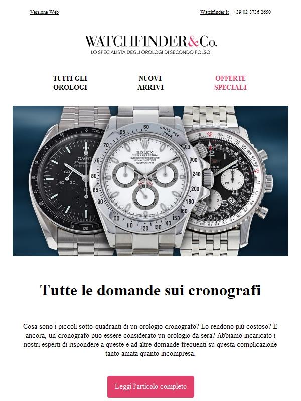 cos'è un orologio cronografo?