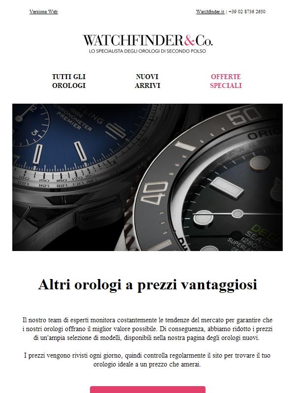 Orologi imperdibili a prezzi aggiornati