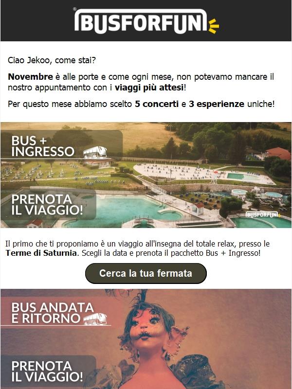 Jekoo diamo il benvenuto a Novembre con i viaggi più attesi! 🍂