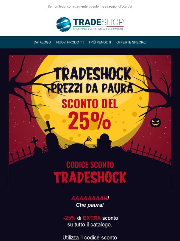 😱 AAAAAAAH! -25% di sconto! 👻🛍️