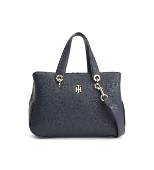 borsa-a-tracolla-con-monogramma-blu-scuro