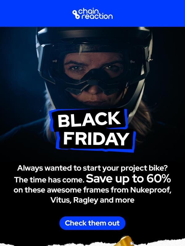Black Friday - up to 60% off MTB frames