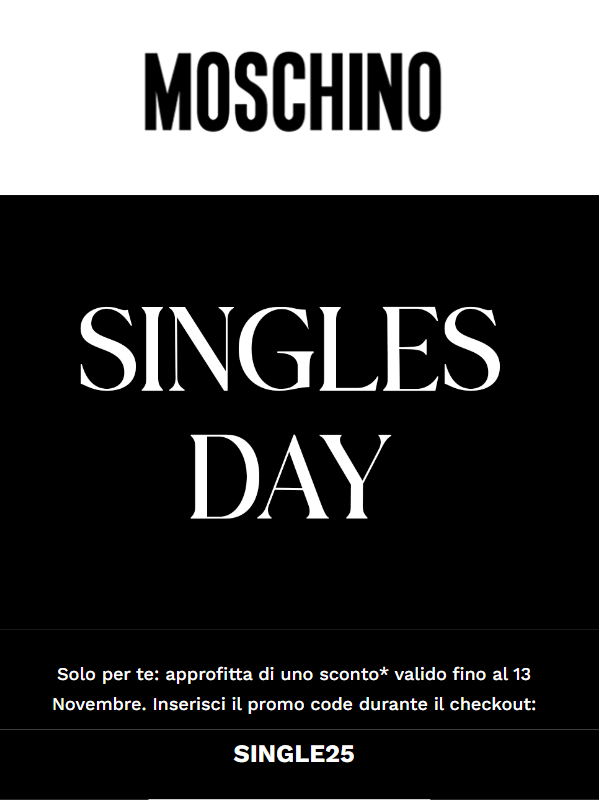 moschino promo code