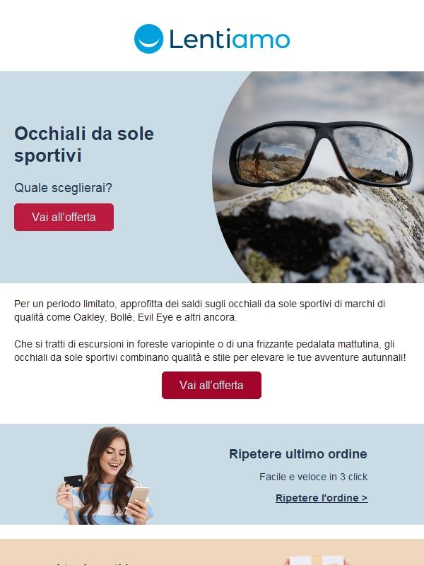 Ultime ore: saldi sugli occhiali fa sole sportivi