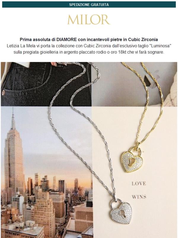 Scopri la collezione DIAMORE: oggi alle 14