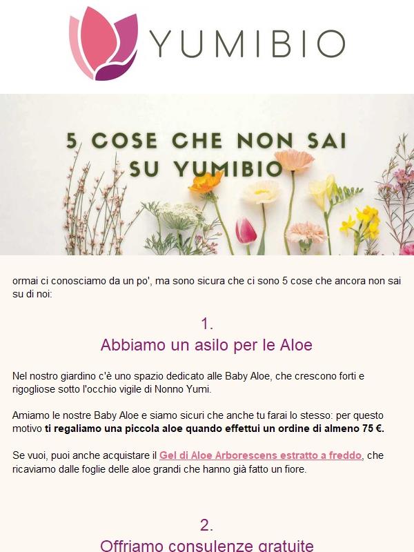 5 cose che non sai su Yumibio