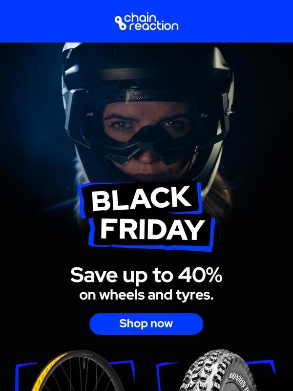 Black Friday - Up to 40% off wheels and tyres