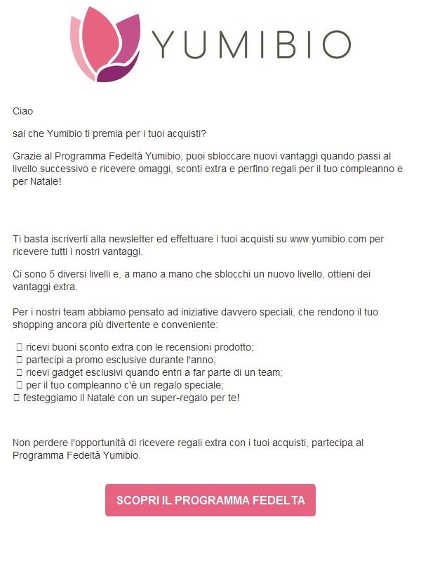 Regali extra con il nostro Programma Fedeltà