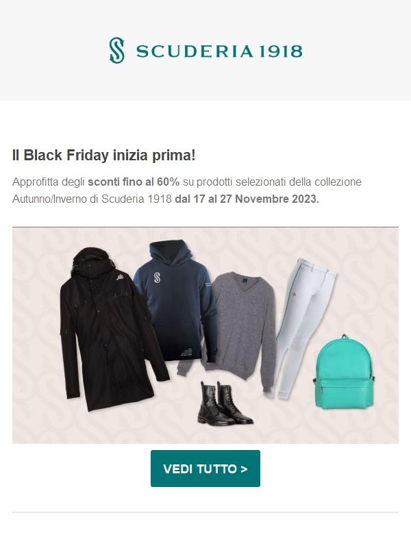 Black Friday 🏁 Fino al 60% di sconto!