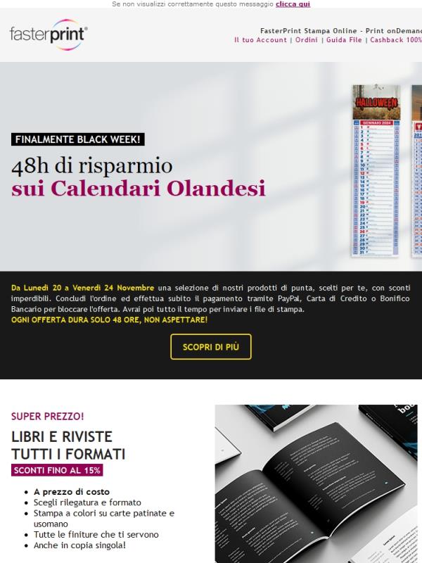 Black Week | Offerta 48h sui Calendari Olandesi