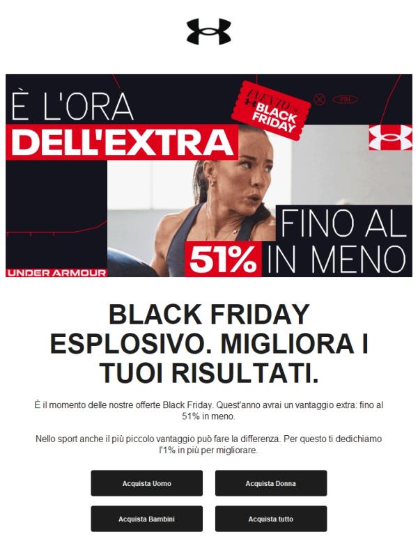 Under Armour Tutte le offerte Black Friday sono ora disponibili Jekoo