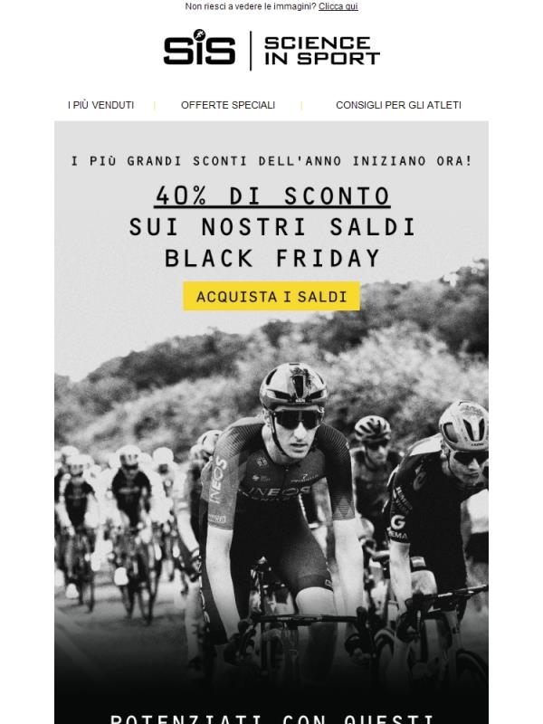 I Saldi del Black Friday iniziano ora 📢