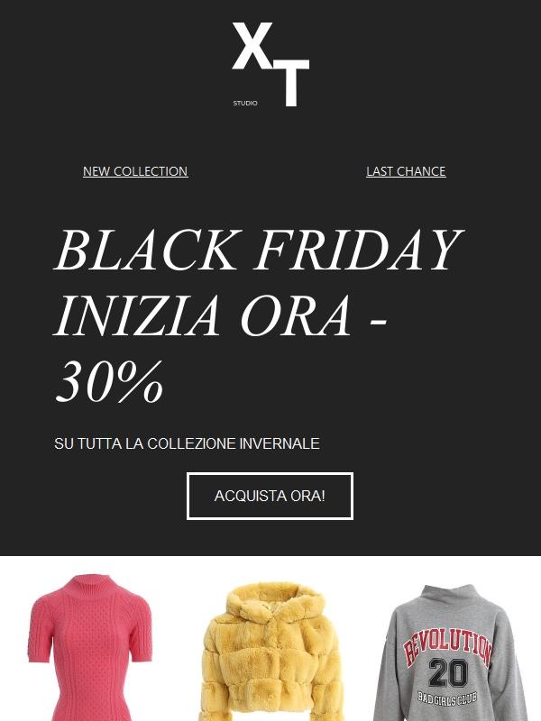 Il BLACKFRIDAY inizia ora!