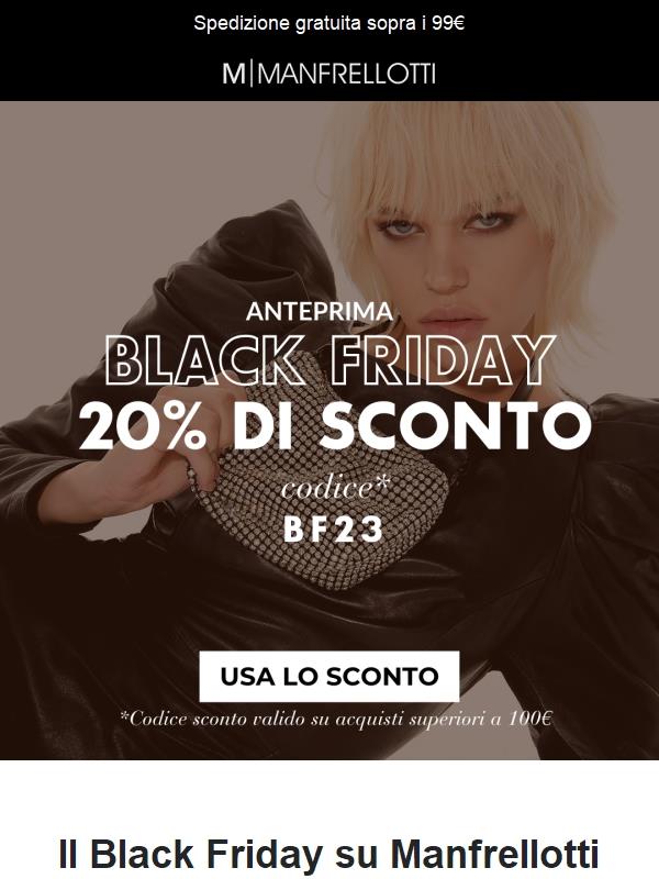 Sconto Black Friday in anteprima 🖤