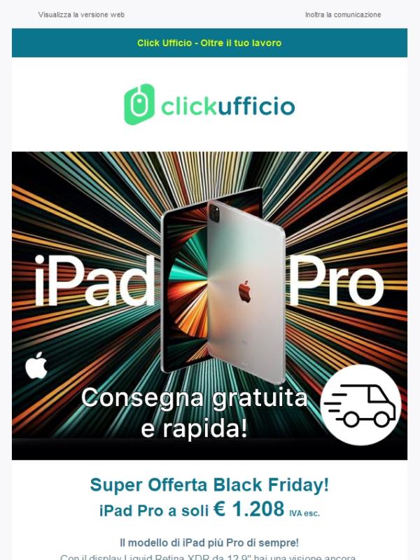 Imperdibile Promo Black Friday: iPad Pro ad un prezzo shock!