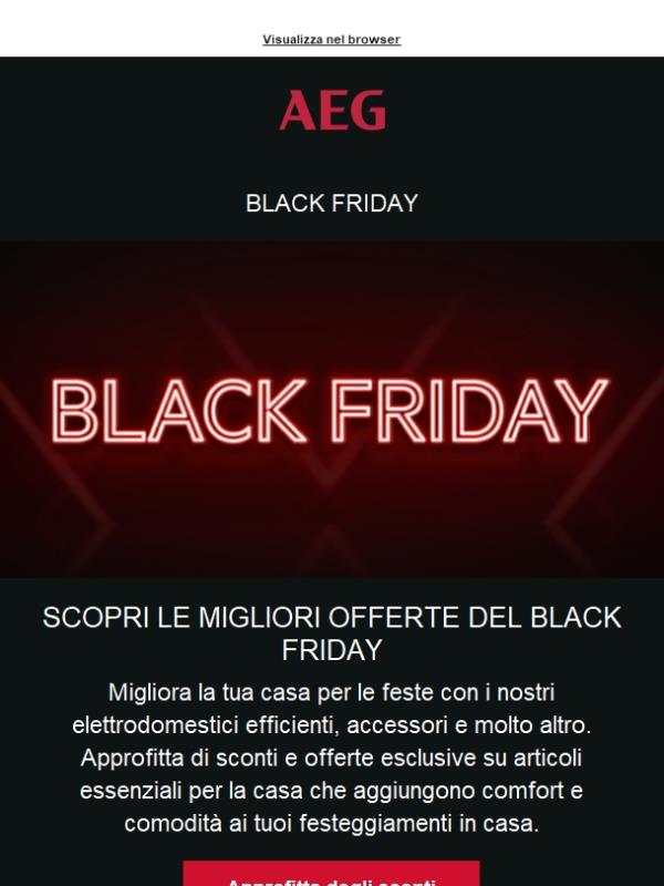 Risparmia sulle offerte del Black Friday 🎉