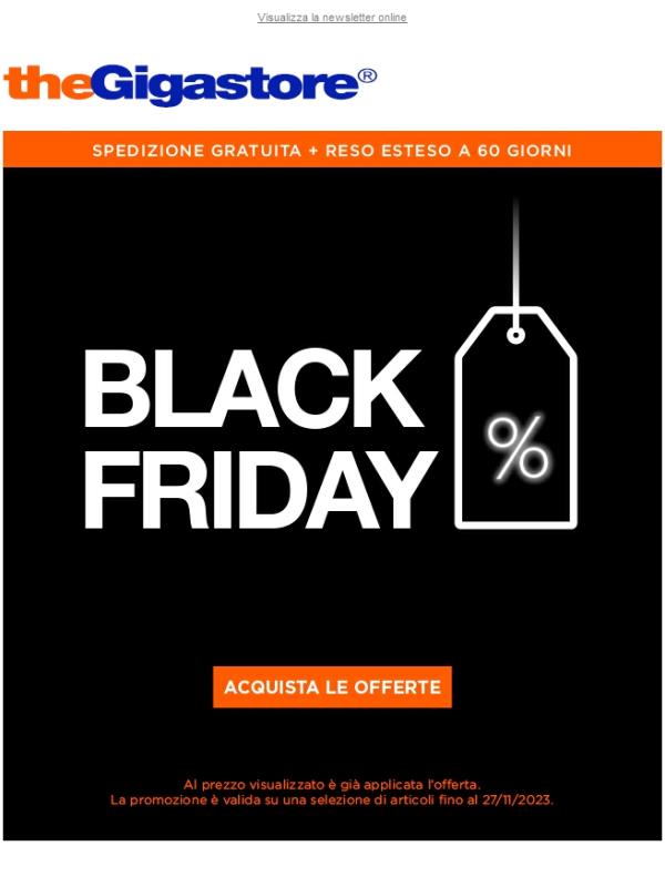 Il Black Friday e' iniziato