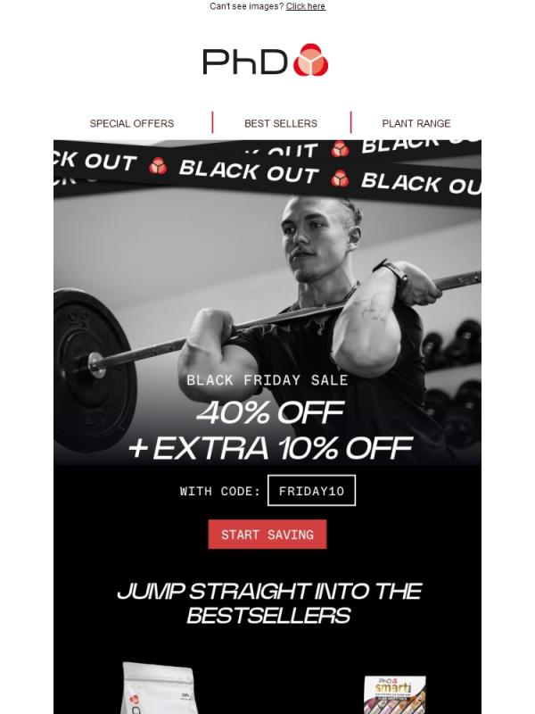 Black Friday SALE 🚨40% OFF + Extra 10%