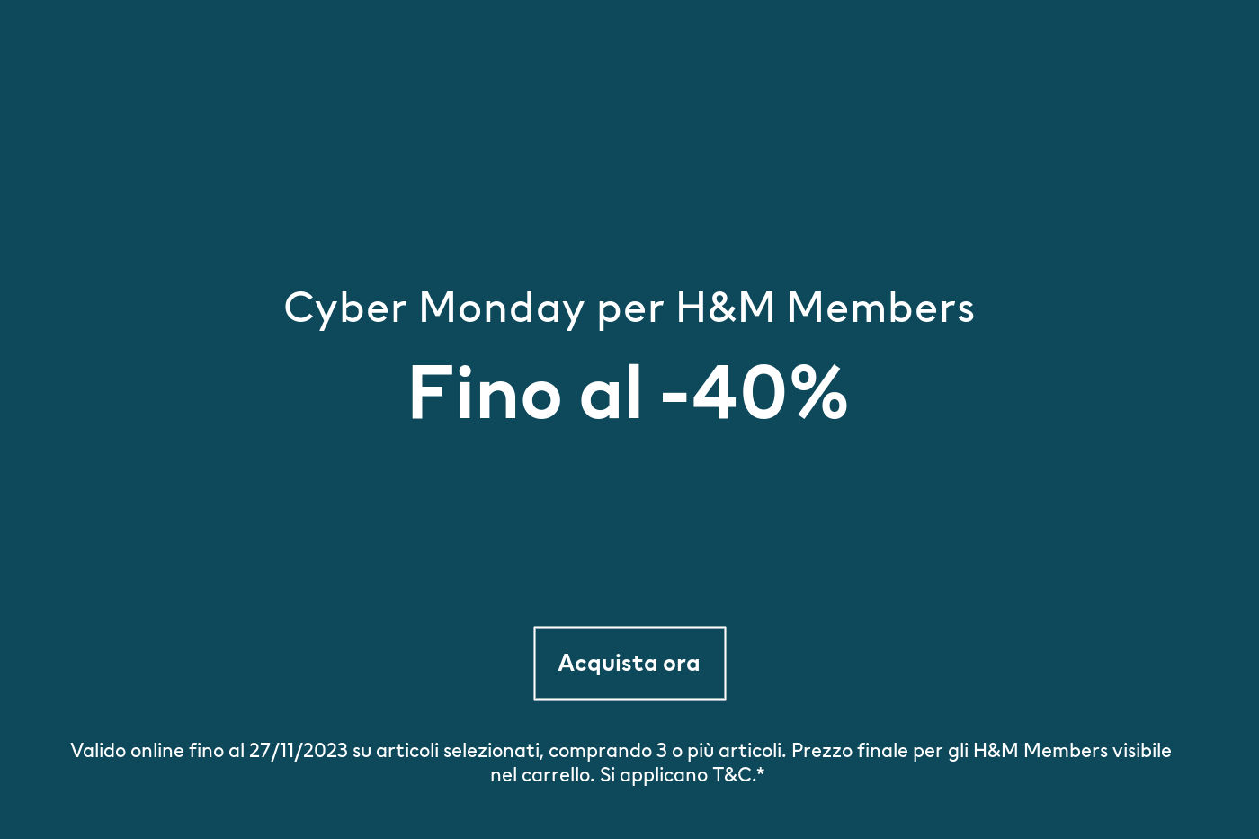 H&m shop cyber monday