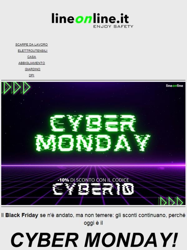 💰Oggi è il CYBER MONDAY!🤩