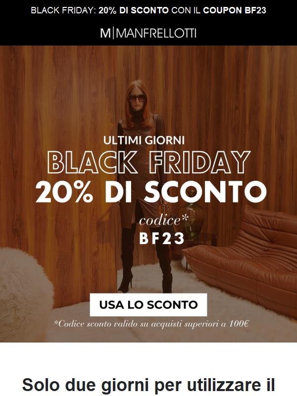 Ultime 48h di sconti: corri!🖤