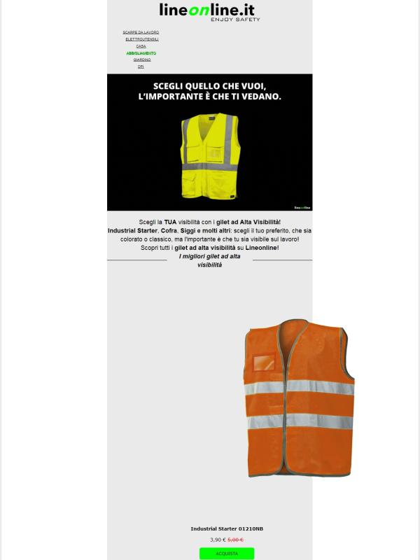 🦺 Scegli quello che vuoi: l'importante è che ti vedano! 💡