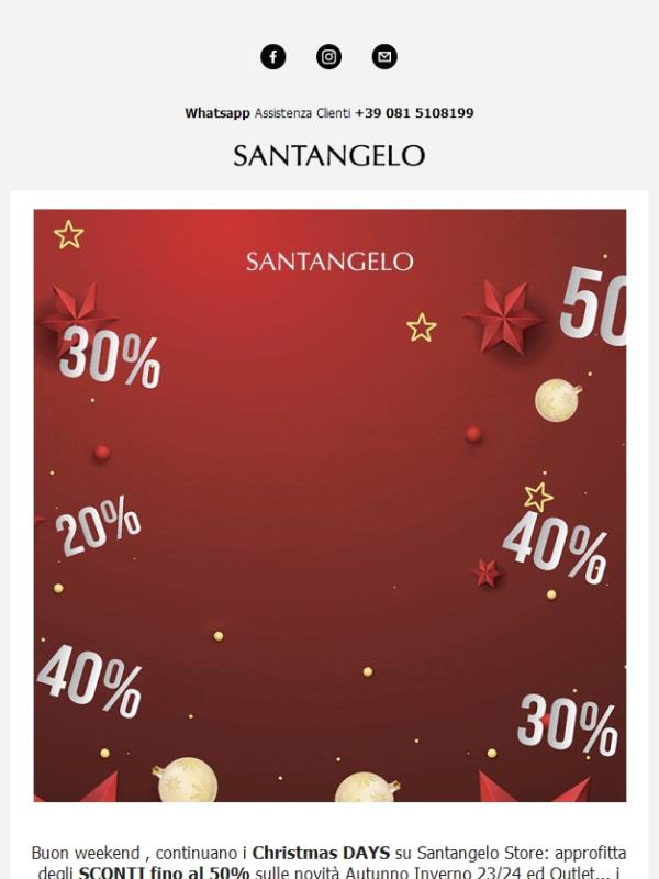 Christmas DAYS 🎉 fino al -50%
