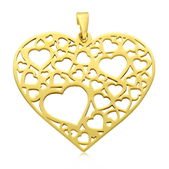 Charm cuore oro 
