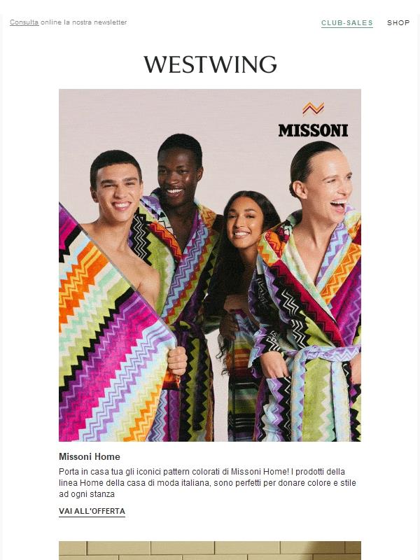 MISSONI HOME | 3 Stili per il tuo Bagno