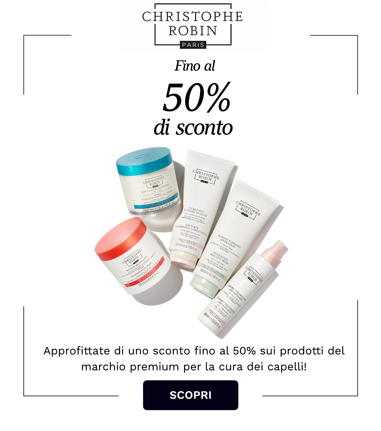 fino al 50 per cento di sconto