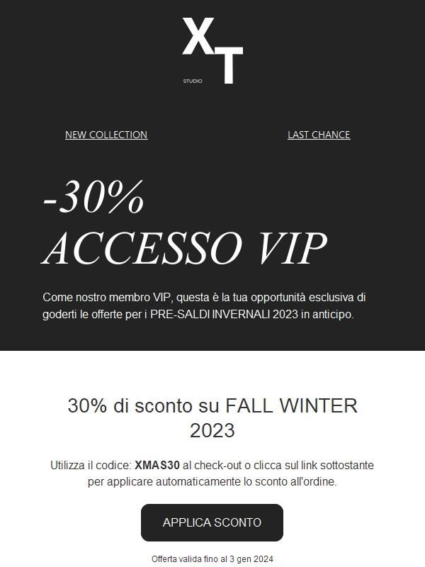 -30% Saldi Invernali