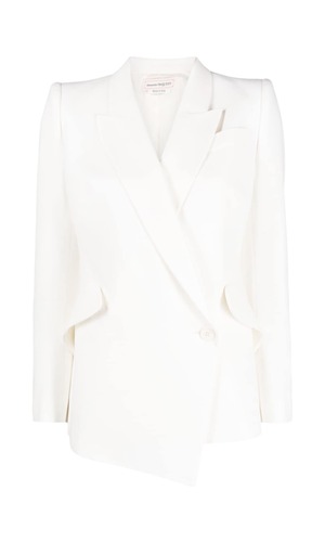 Blazer monopetto asimmetrico