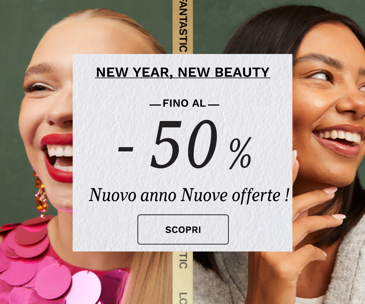fino al 50 per cento di sconto