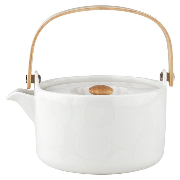 Teiera Oiva - Unikko, 0,7 L, bianco naturale - bianco