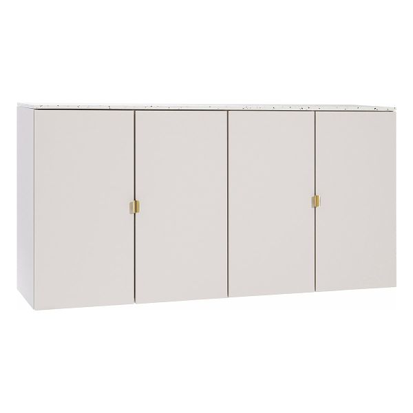 Credenza Fuuga, 128 cm, pensile a muro, cashmere - Terrazzo - ot
