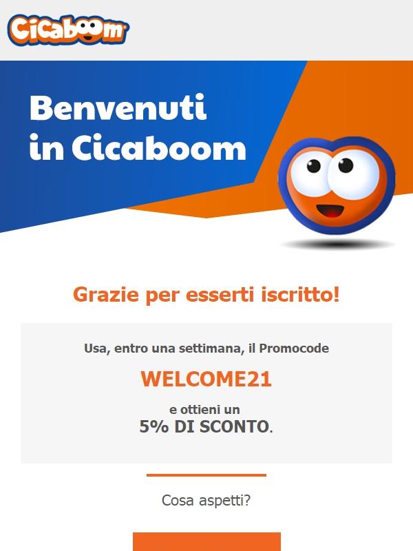 Cicaboom | Grazie per esserti iscritto alla nostra Newsletter, un regalo subito per te!