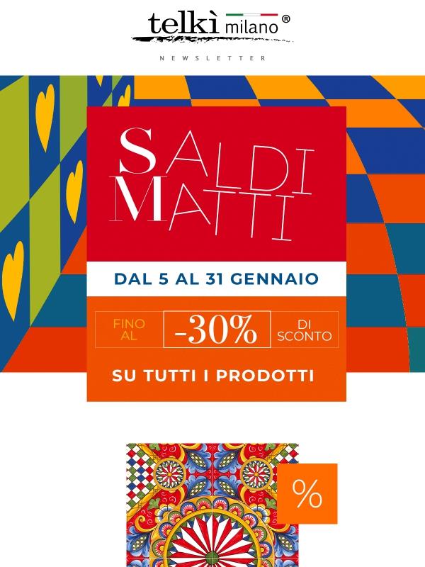 Save the date: i SALDI MATTI di Telkì stanno per iniziare❤️‍🔥