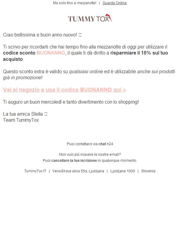 Il tuo codice sconto ti aspetta.