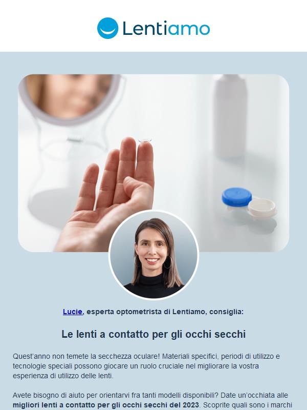 Dal Blog di Lentiamo: le migliori lenti a contatto per occhi secchi dell’anno passato