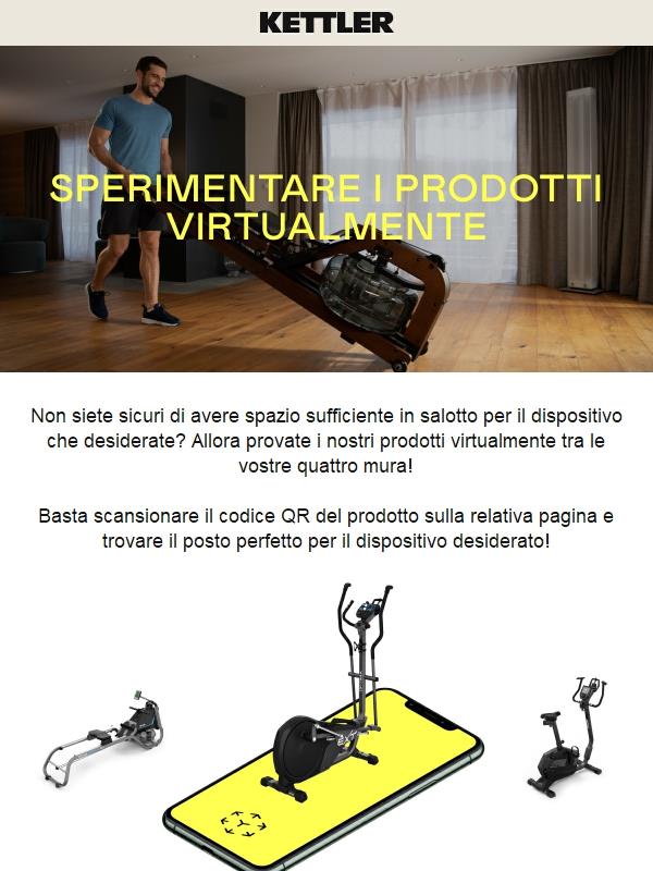 Provate l'attrezzatura per il fitness virtualmente adesso🤩