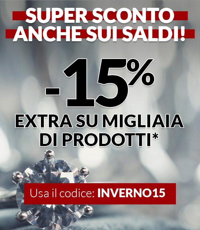 Argento, oro e diamanti in sconto