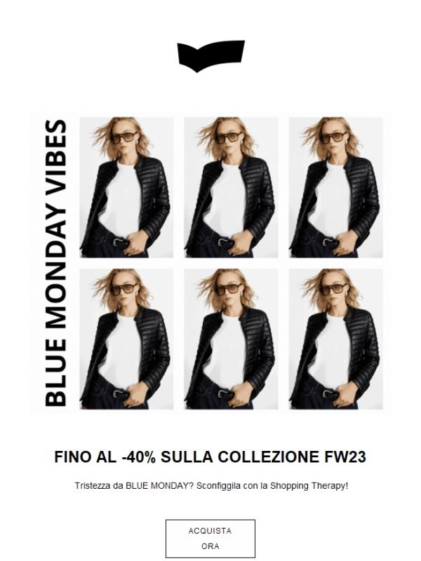 Blue Monday? Fino al -40 sulla collezione FW23